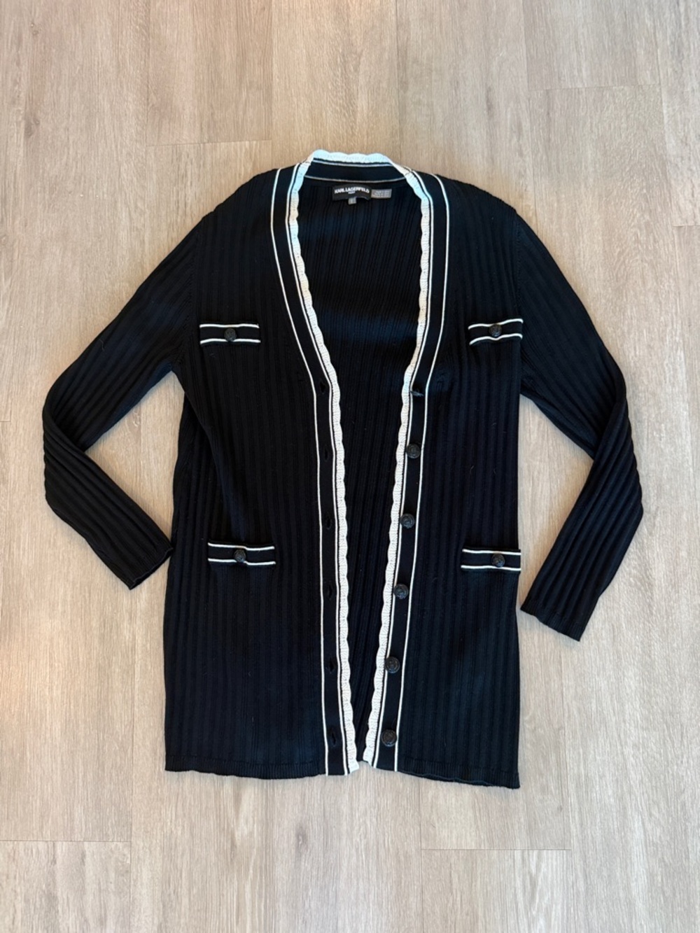 Karl Lagerfeld Black Cardigan